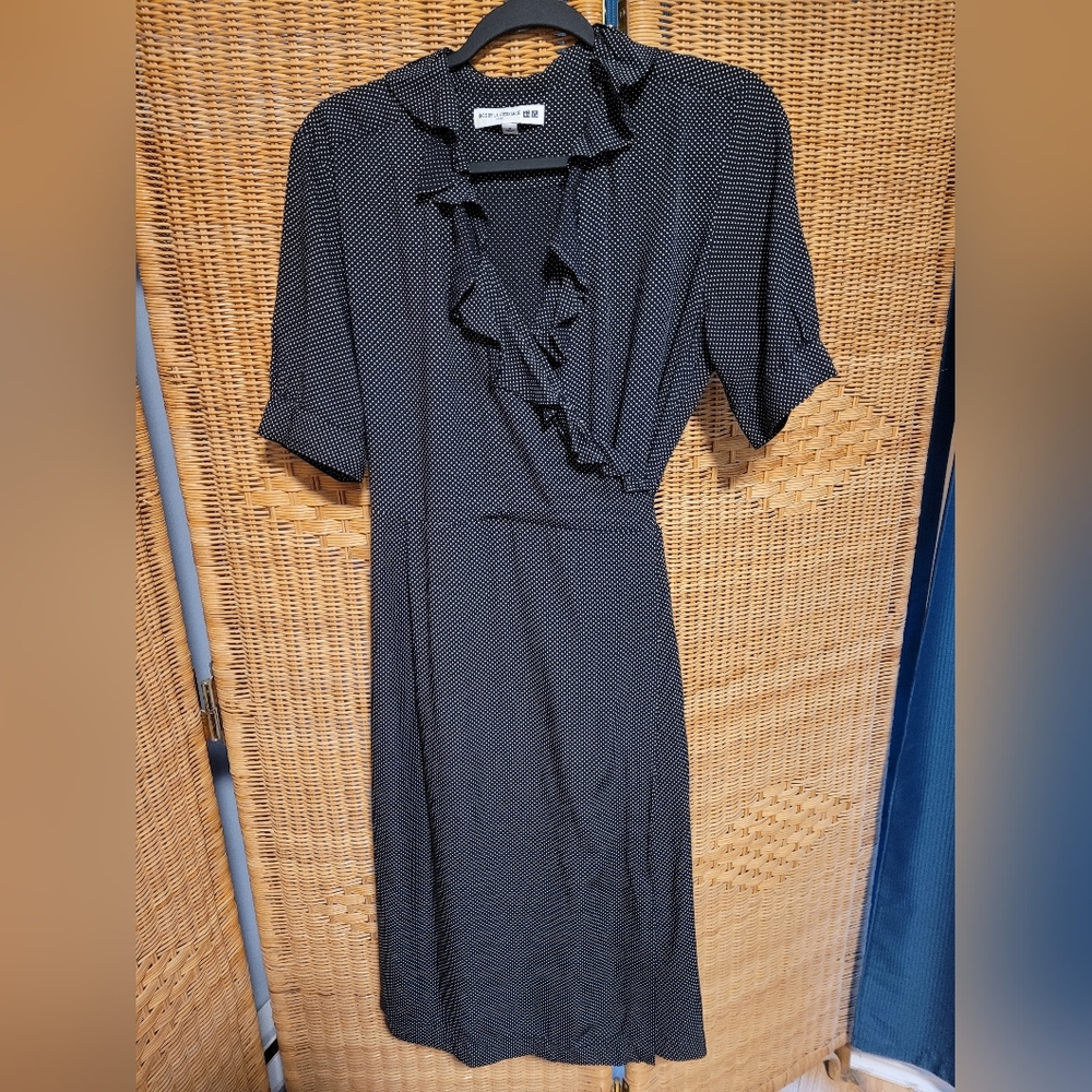 Uniqlo Black Ruffle Dress